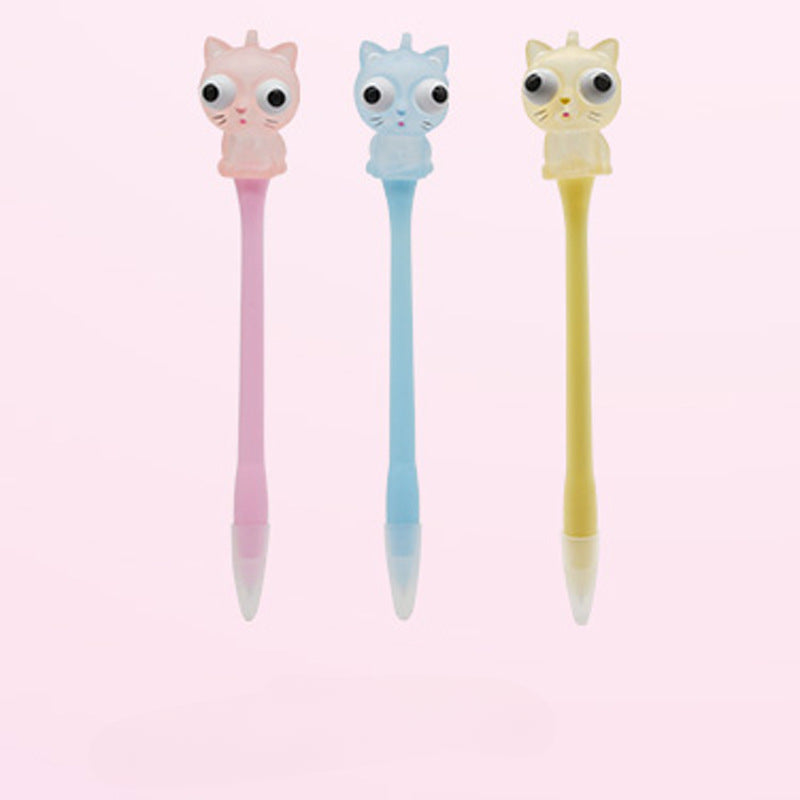 Wholesale decompression pen soft creative cartoon pinch music ballpoint pen